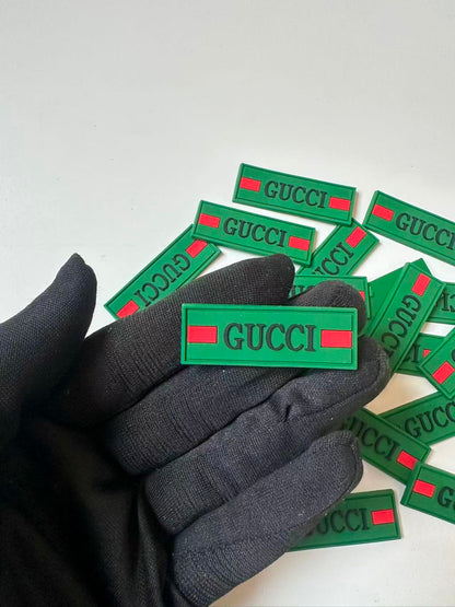 Craft Gucci 1.8"x0.6" PVC Tag For Handmade Sewing Goods