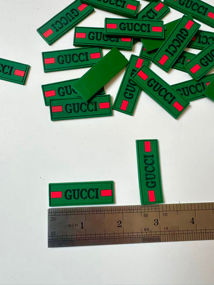 Craft Gucci 1.8"x0.6" PVC Tag For Handmade Sewing Goods