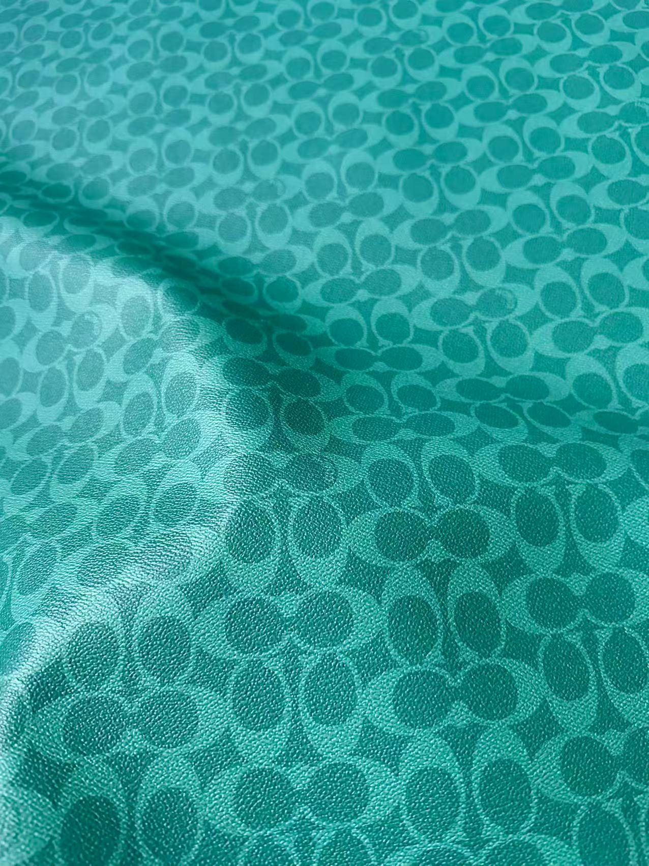 Classic Green Coach Leather Fabric For Handmade Sneaker,Bag Handicraft By Yards