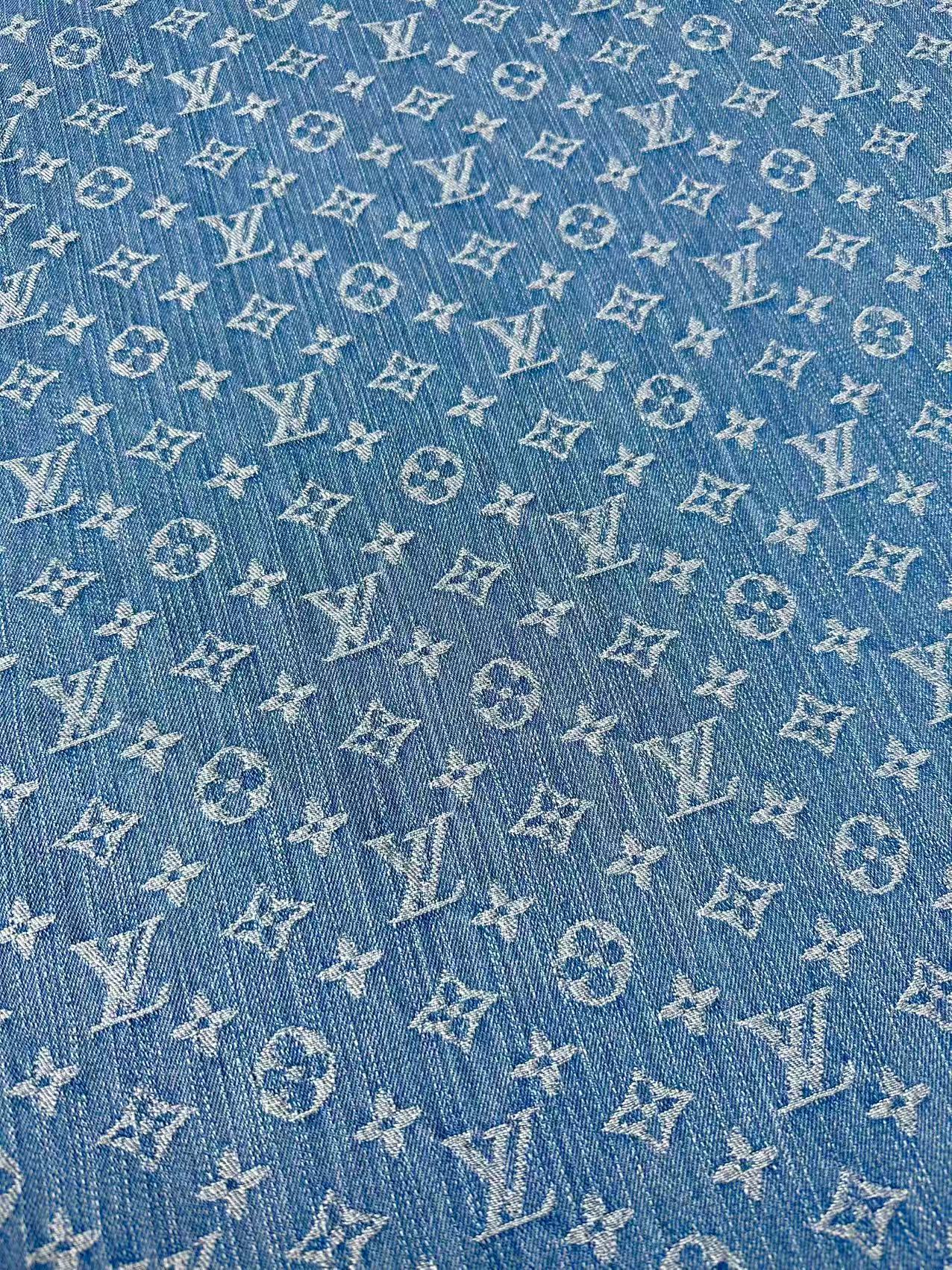 Fashion Bamboo Joint Wash LV Denim Fabric For Sewing Clothing,Bag ,Sneaker Upholstery Goods