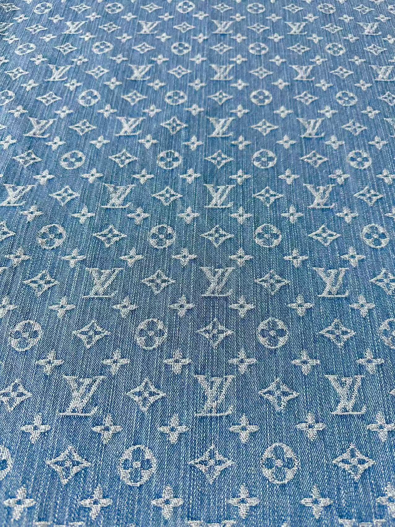 Fashion Bamboo Joint Wash LV Denim Fabric For Sewing Clothing,Bag ,Sneaker Upholstery Goods