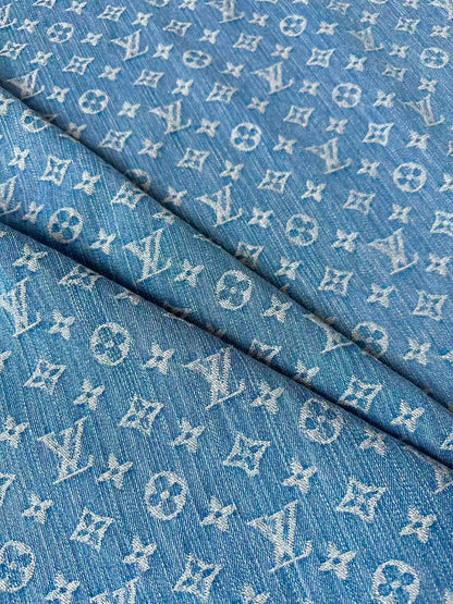 Fashion Bamboo Joint Wash LV Denim Fabric For Sewing Clothing,Bag ,Sneaker Upholstery Goods