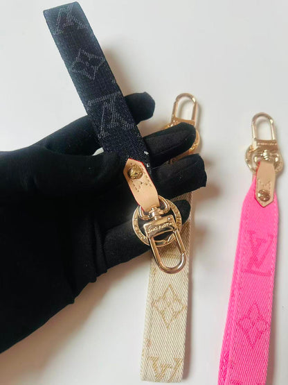 Craft Denim Keychain LV Monogram ,Luxury Bag Accessory Goods