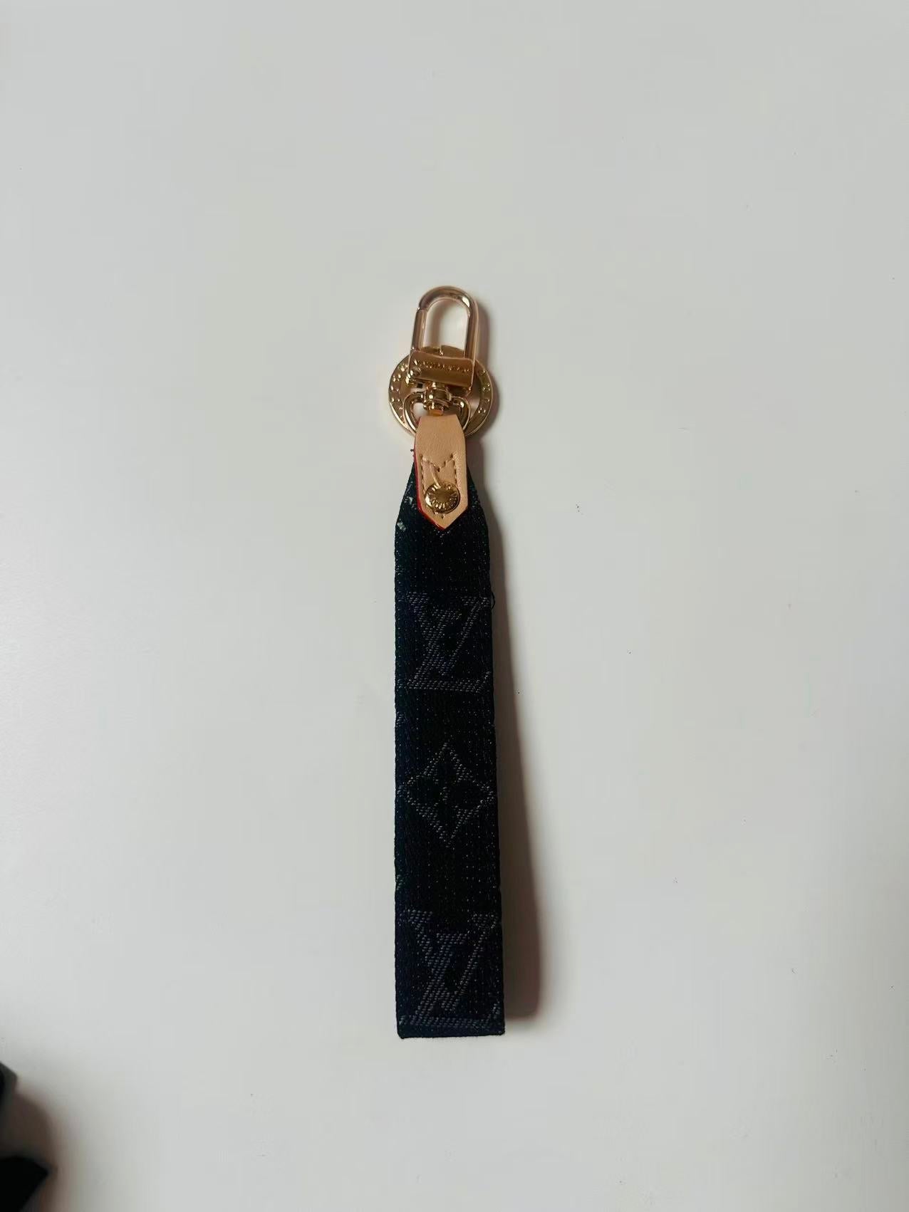 Craft Denim Keychain LV Monogram ,Luxury Bag Accessory Goods