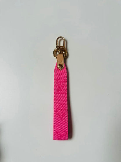 Craft Denim Keychain LV Monogram ,Luxury Bag Accessory Goods