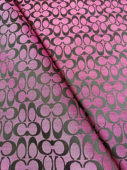 Classic Coach Jacquard Cloth Fabric For Handmade Clothing ,Bags ,Shoes Hat By Yards(Purple)