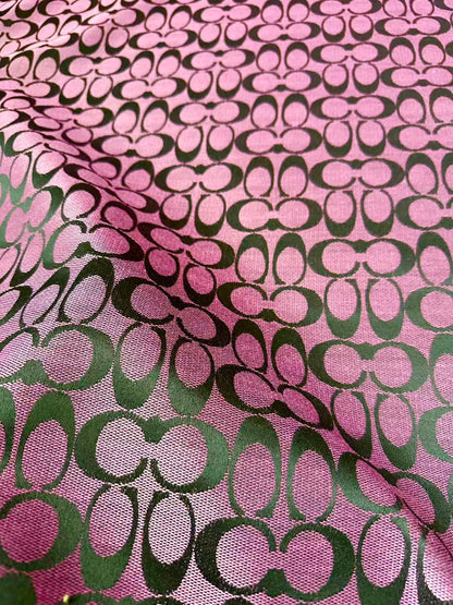 Classic Coach Jacquard Cloth Fabric For Handmade Clothing ,Bags ,Shoes Hat By Yards(Purple)