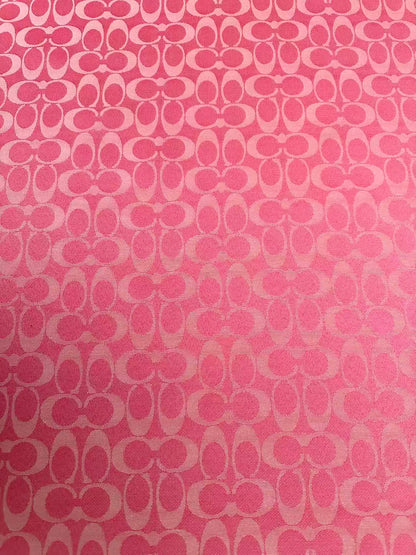 Classic Coach Jacquard Cloth Fabric For Handmade Clothing ,Bags ,Shoes Hat By Yards(Pink)