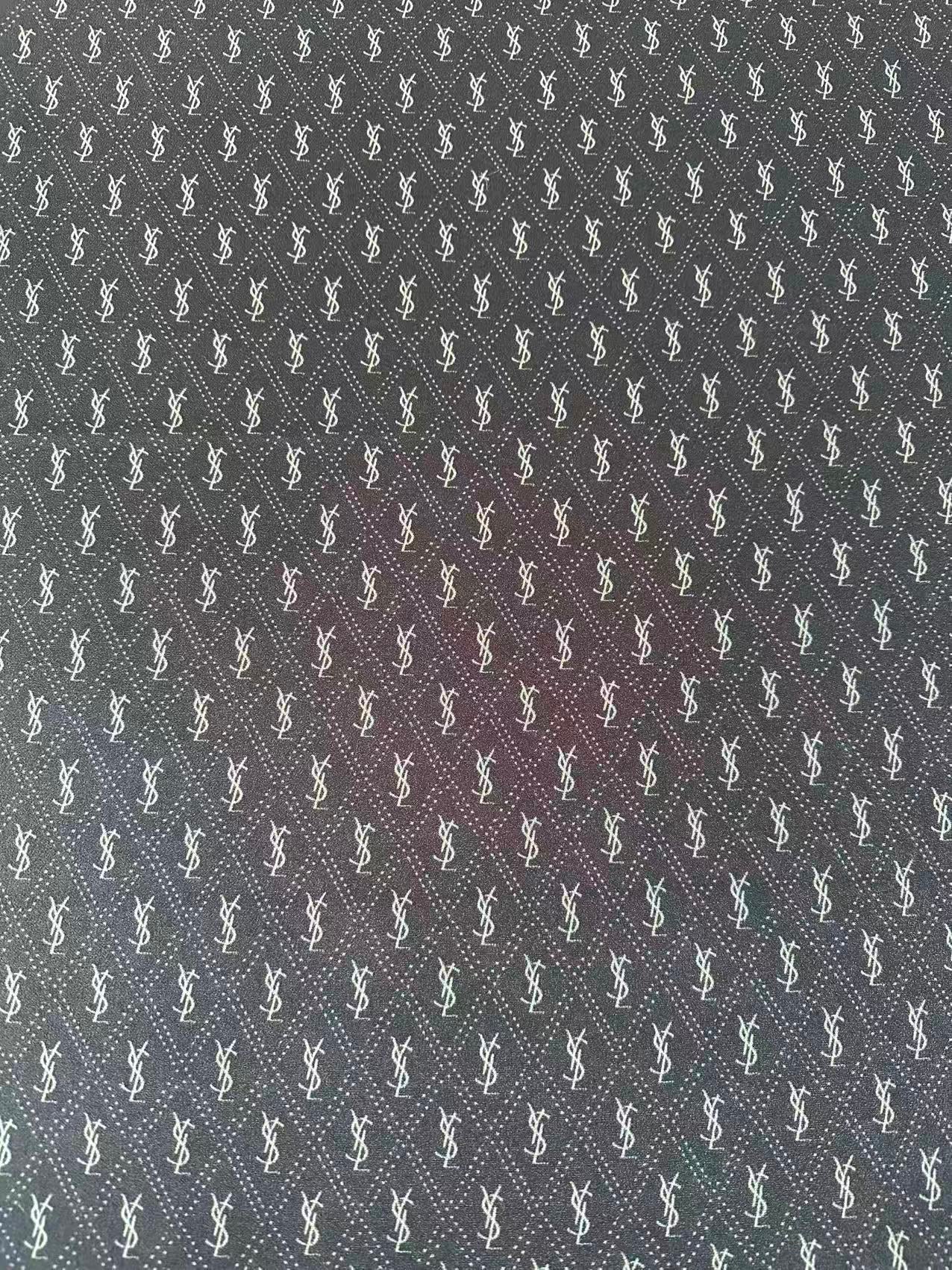 Craft Black YSL Cloth Fabric For Handmade Clothing, Apparel Goods By Yard