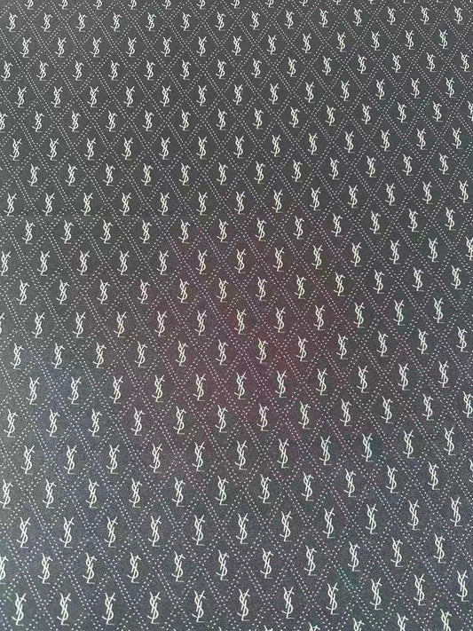 Craft Black YSL Cloth Fabric For Handmade Clothing, Apparel Goods By Yard