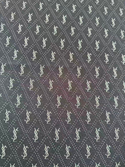 Craft Black YSL Cloth Fabric For Handmade Clothing, Apparel Goods By Yard