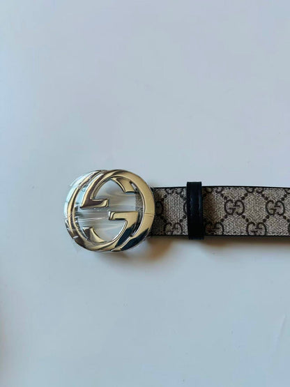 Fashion Gold and Sliver Gucci Leather Belt ,Best Quality Blet For Apparel