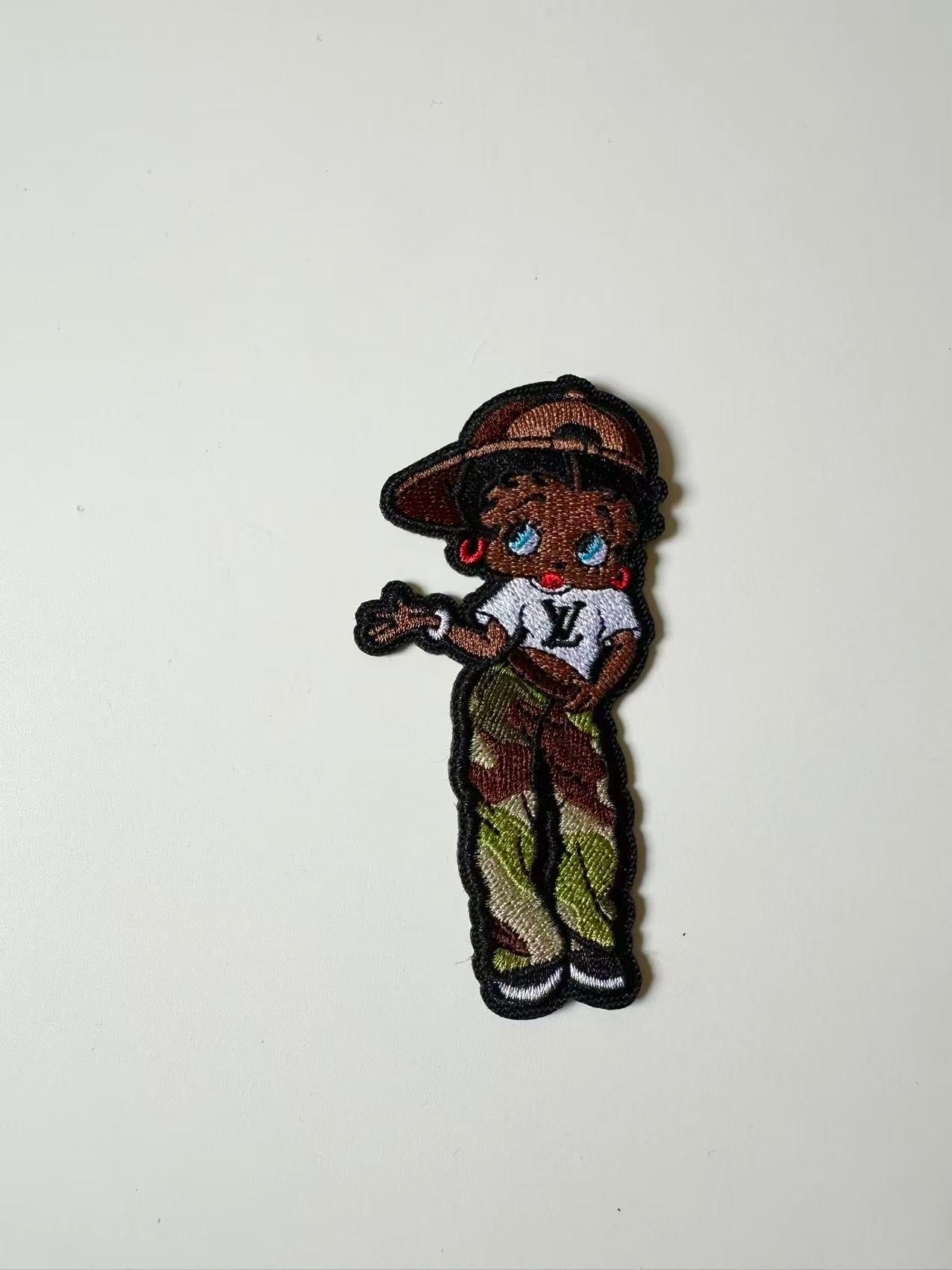 Craft Embroidery LV Miss Betty Jacquard Patches For Customized Apparel