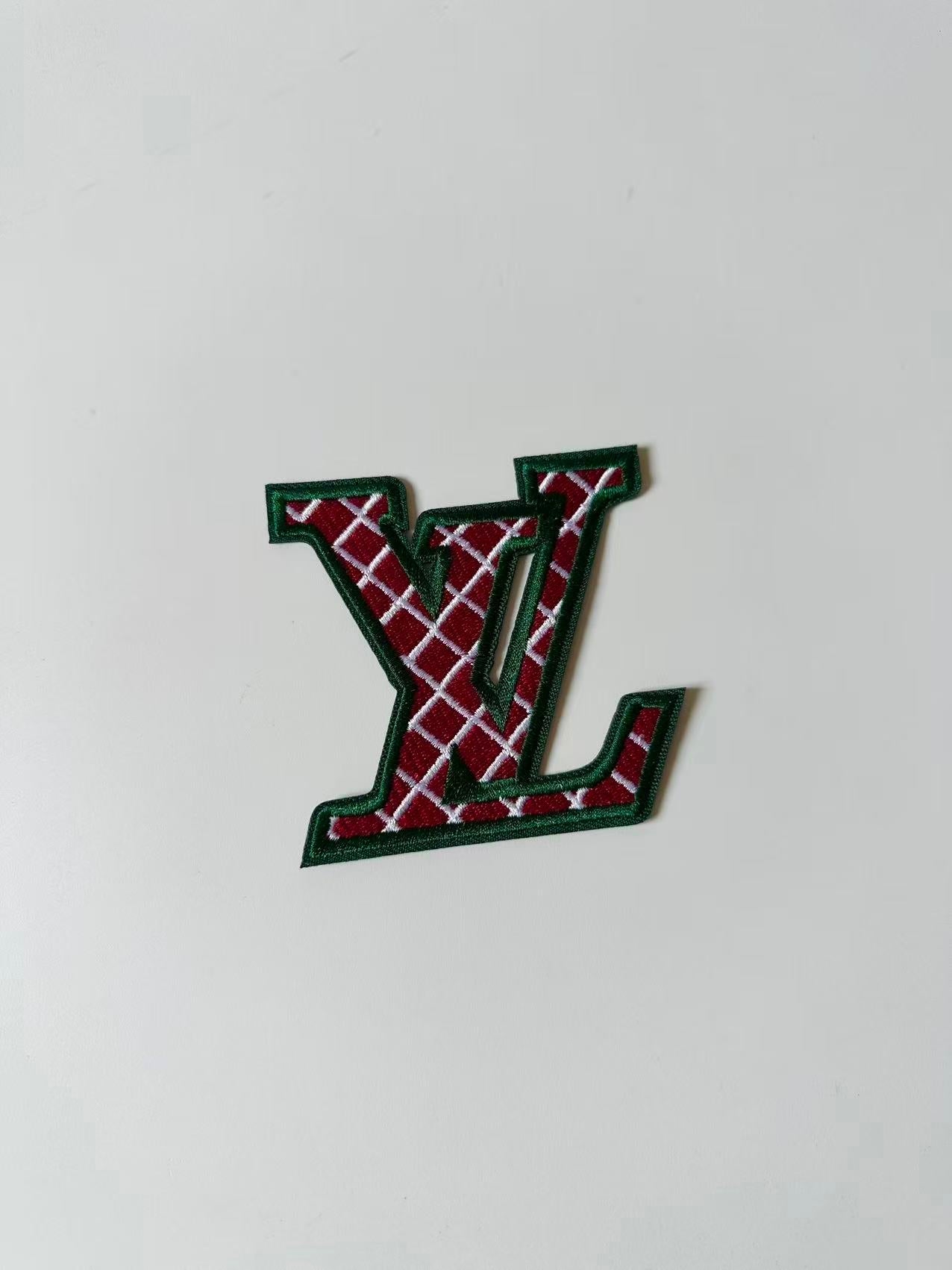 Fashiong Sewing  Embroidery LV Jacquard Patches For Customized Apparel