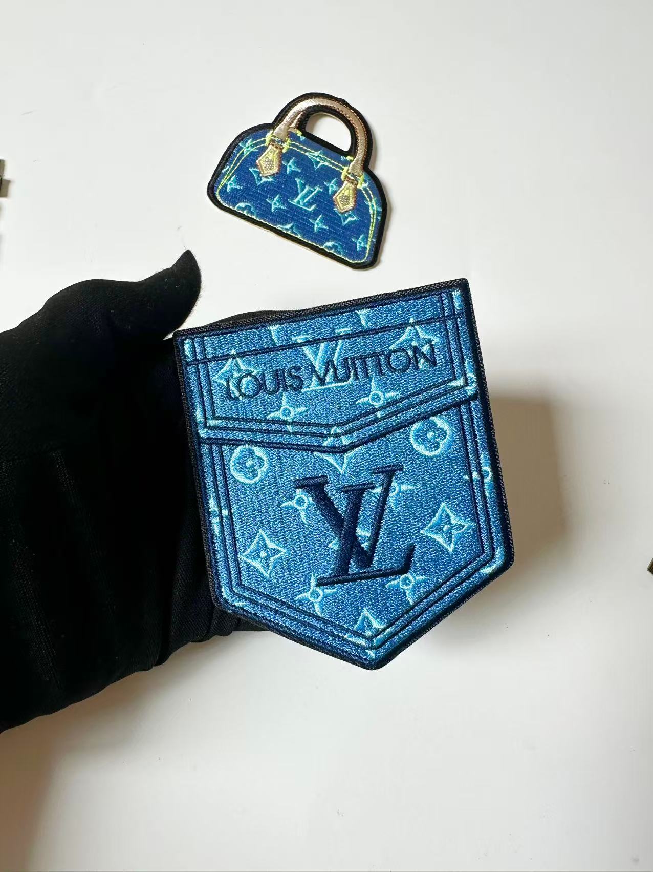 Craft Embroidery LV Jacquard Patches For Customized Clothing