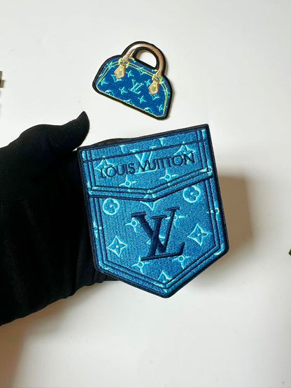Craft Embroidery LV Jacquard Patches For Customized Clothing