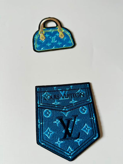 Craft Embroidery LV Jacquard Patches For Customized Clothing