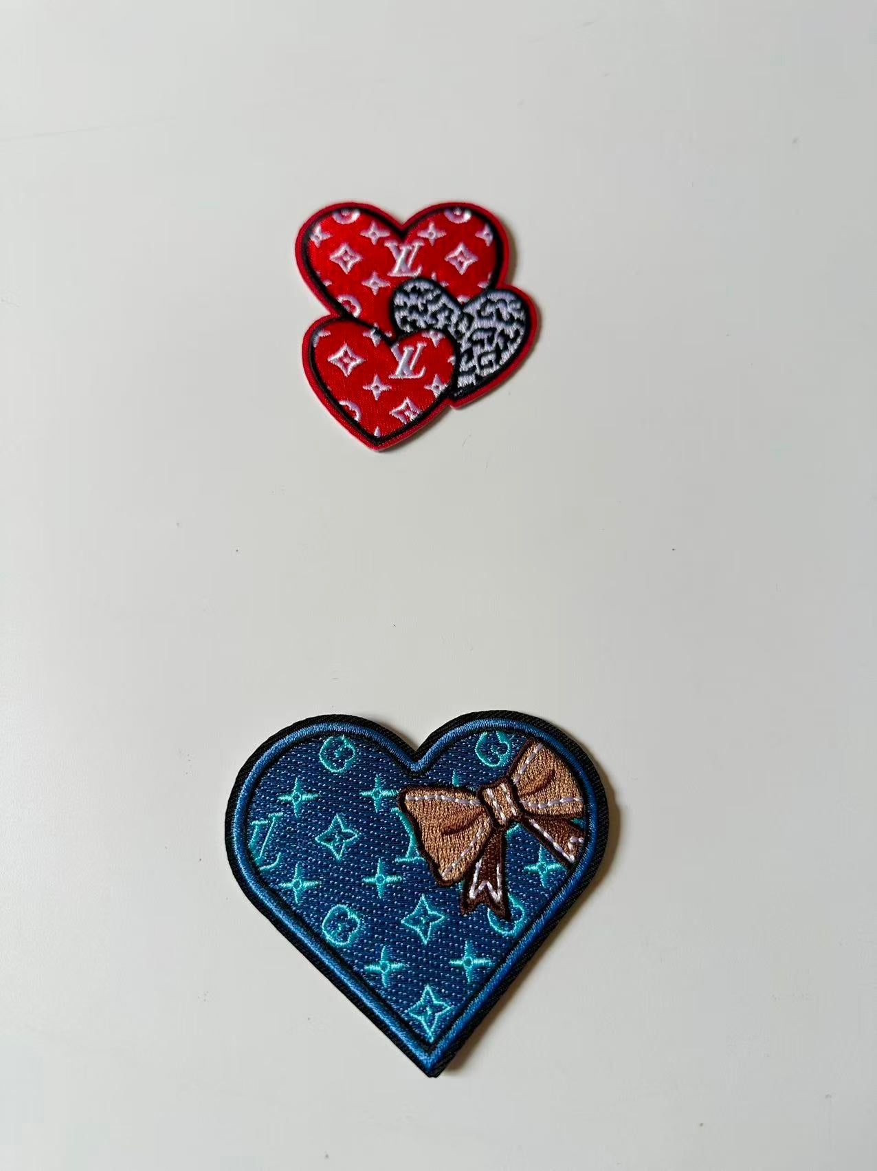 Craft Embroidery Love Jacquard Patches For Customized Apparel