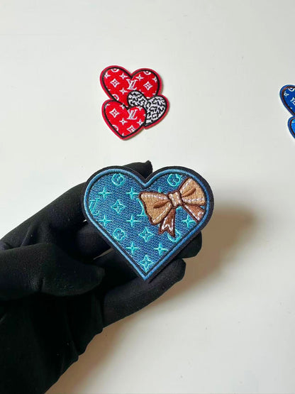 Craft Embroidery Love Jacquard Patches For Customized Apparel