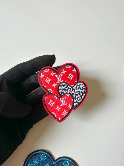Craft Embroidery Love Jacquard Patches For Customized Apparel