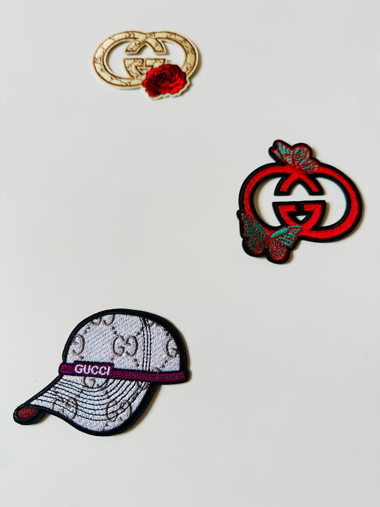 Craft Embroidery Gucci Jacquard Patches For Customized Clothing