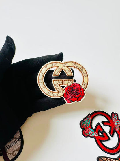 Craft Embroidery Gucci Jacquard Patches For Customized Clothing