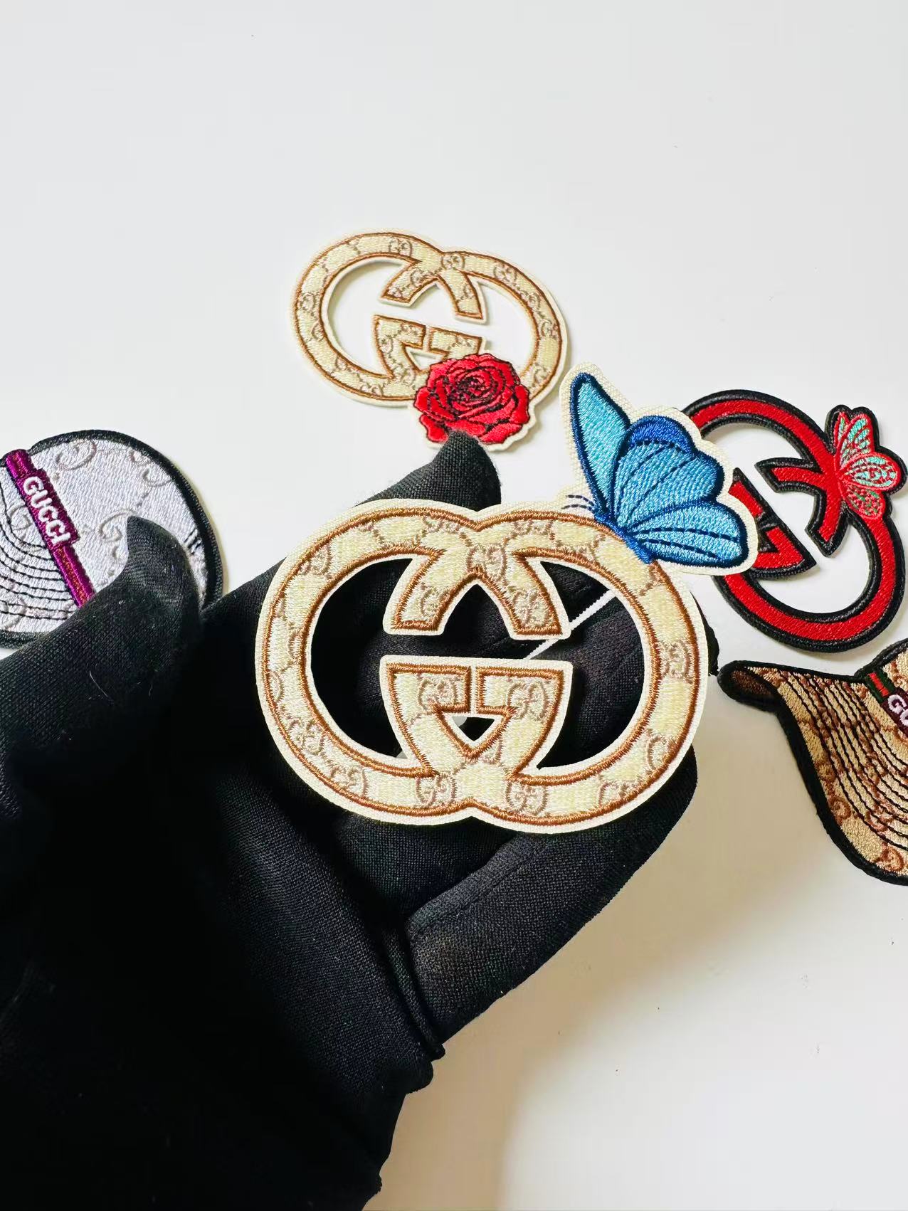 Craft Embroidery Gucci Jacquard Patches For Customized Clothing