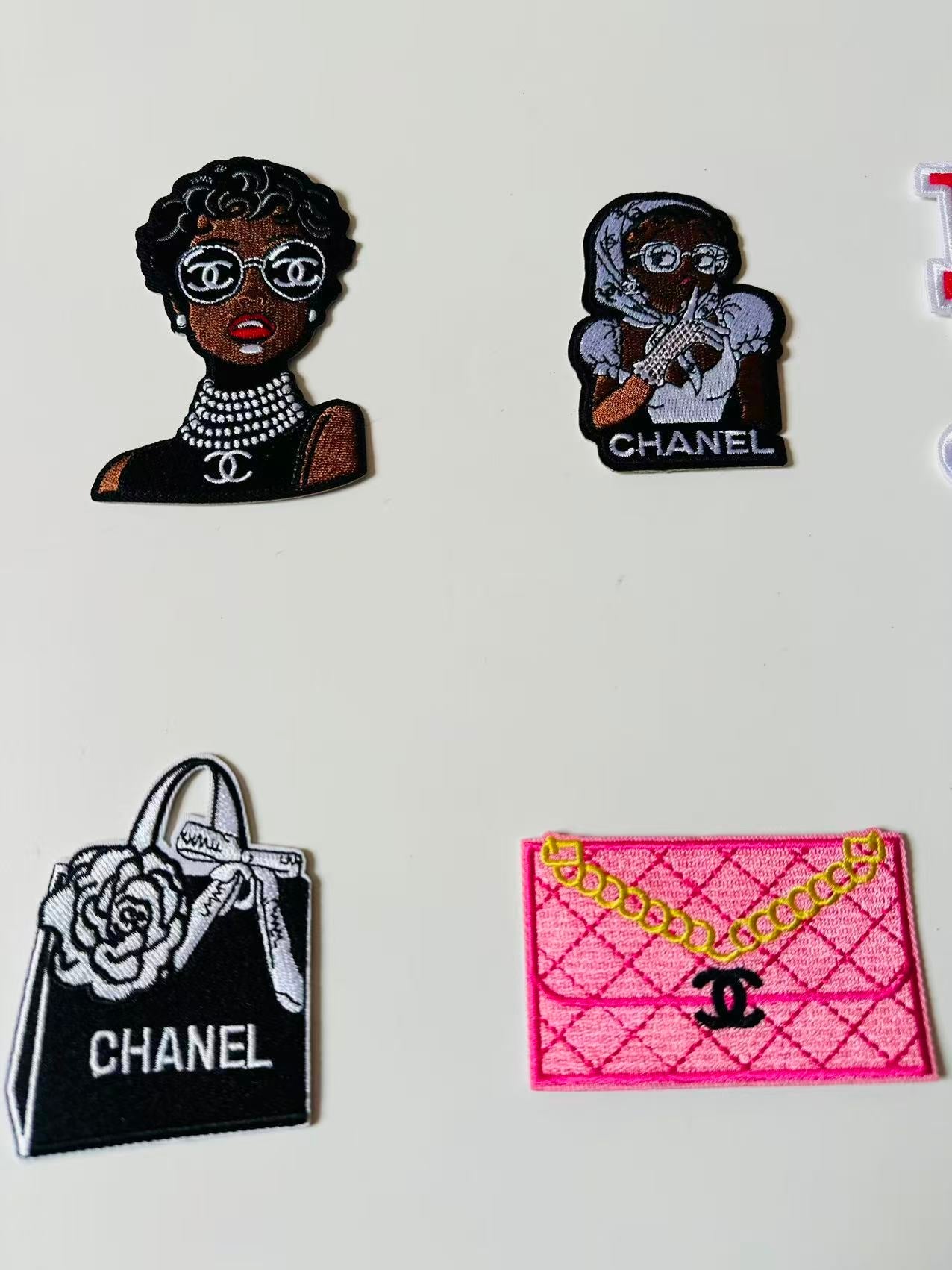 Craft Embroidery Chanel Jacquard Patches For Customized Clothing