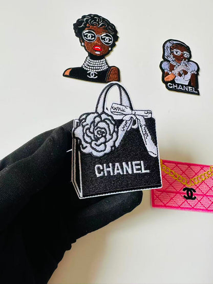 Craft Embroidery Chanel Jacquard Patches For Customized Clothing