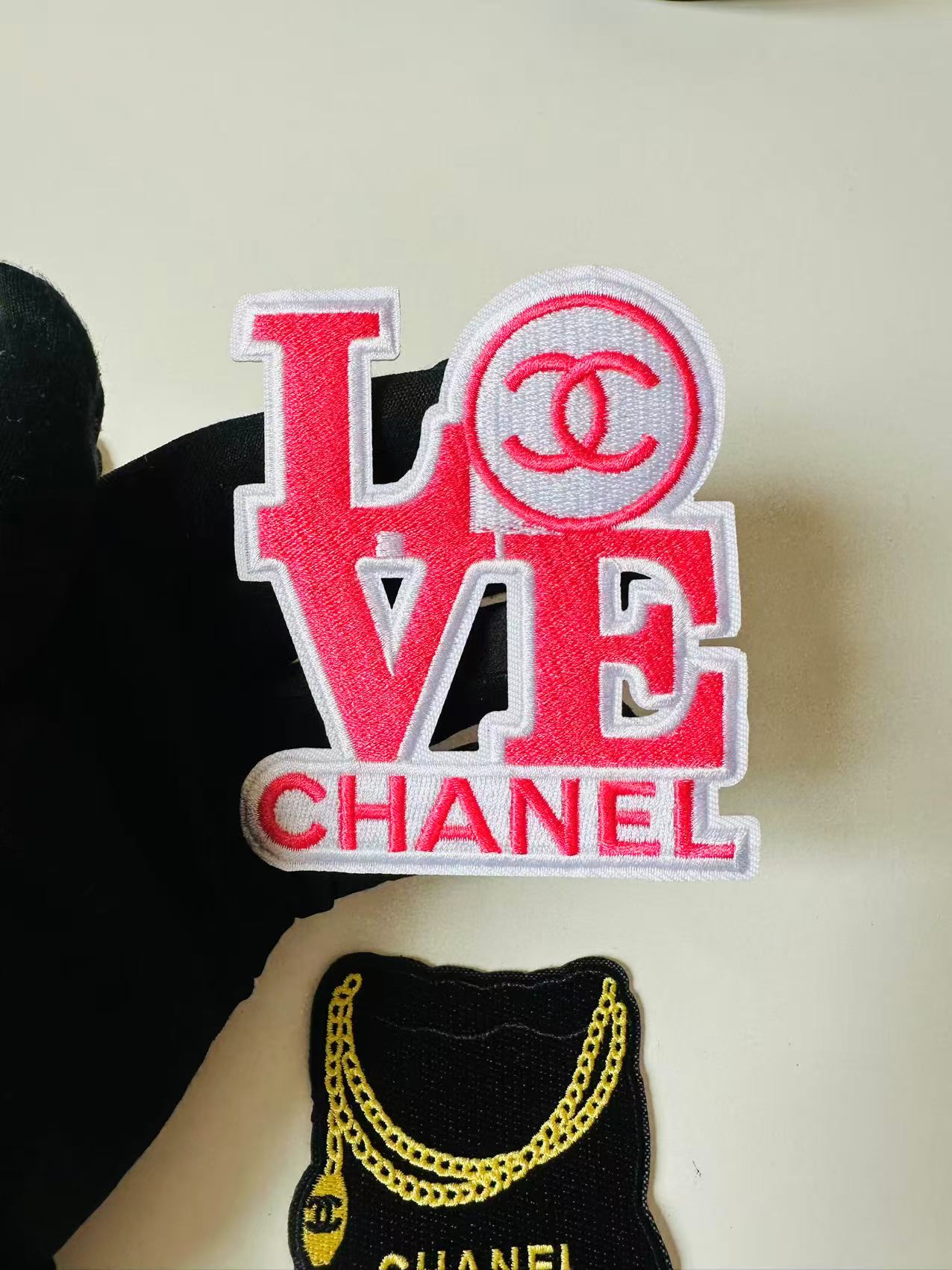 Craft Embroidery Chanel Jacquard Patches For Customized Clothing