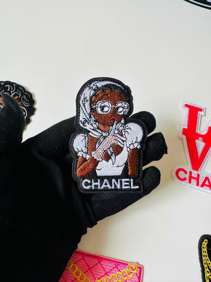 Craft Embroidery Chanel Jacquard Patches For Customized Clothing