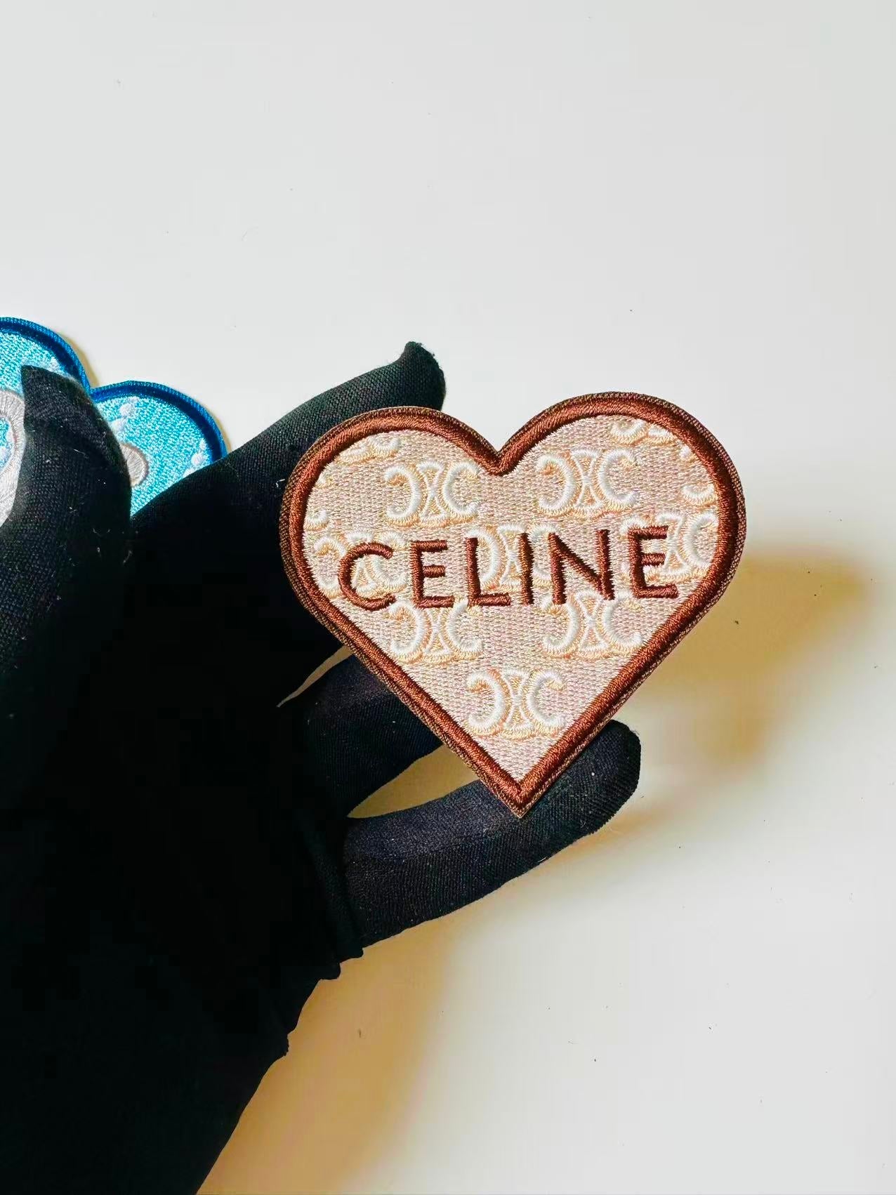 Craft Embroidery Celine Jacquard Patches For Customized Clothing