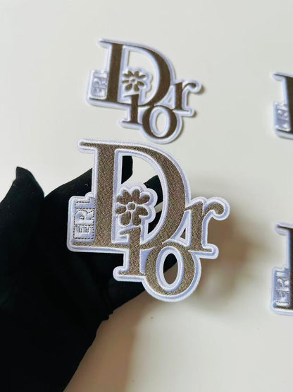 Craft Embroidery Dior Jacquard Patches For Customized Clothing