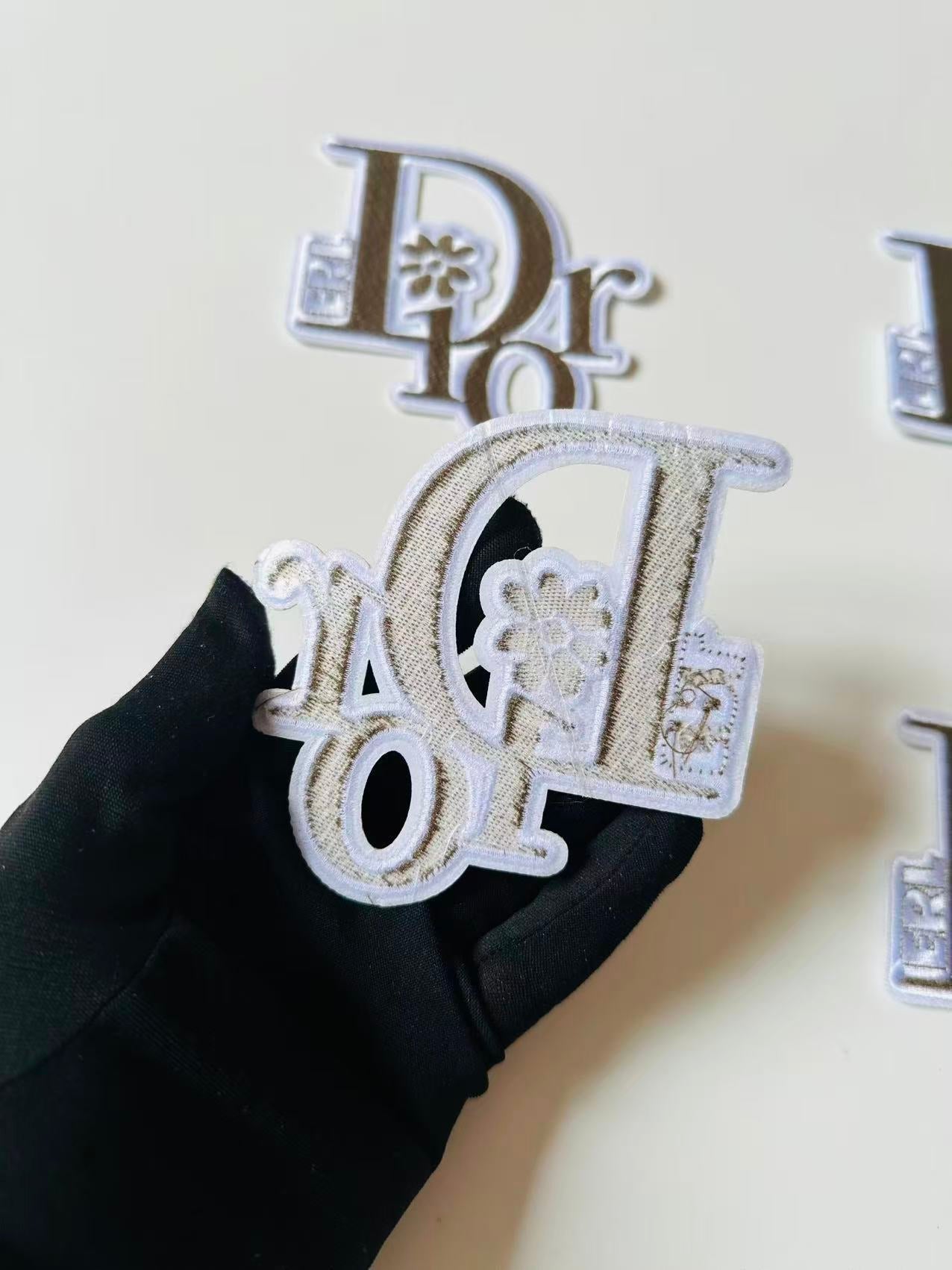 Craft Embroidery Dior Jacquard Patches For Customized Clothing