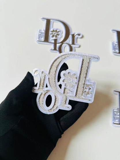 Craft Embroidery Dior Jacquard Patches For Customized Clothing