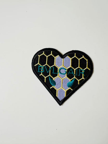 Craft Embroidery Bvlgari Jacquard Patches For Customized Clothing