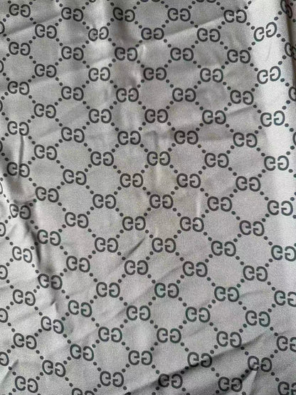 Classic Gucci Satin Shiny Cloth Fabric For Handmade Sewing Scarf ,Clothing Shoes By Yard