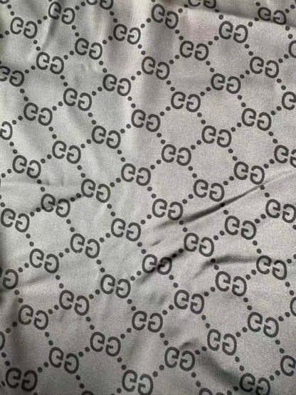Classic Gucci Satin Shiny Cloth Fabric For Handmade Sewing Scarf ,Clothing Shoes By Yard