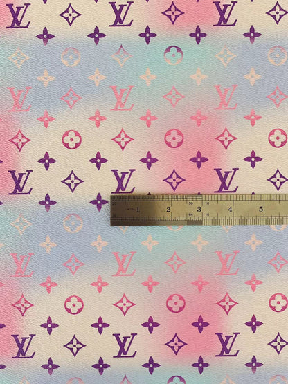 Fashion  LV Small 1 inch stripe vinyl leather for handmade goods By Yards