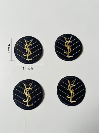 Craft Embroidery YSL Jacquard Patches For Customized Clothing