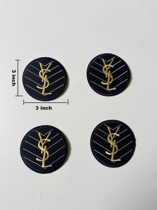Craft Embroidery YSL Jacquard Patches For Customized Clothing