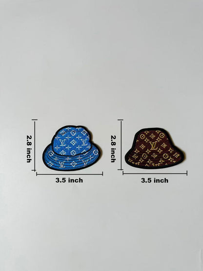 Craft Embroidery LV Hats Jacquard Patches For Customized Apparel