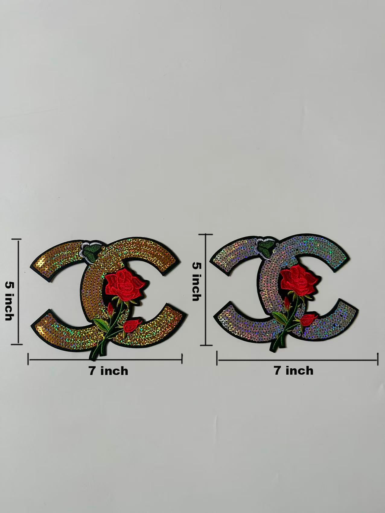 Craft Chanel Embroidery Sequins Patches For Handmade Apparel