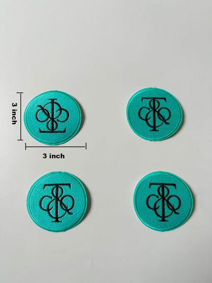Craft Embroidery Tiffany Jacquard Patches For Customized Clothing