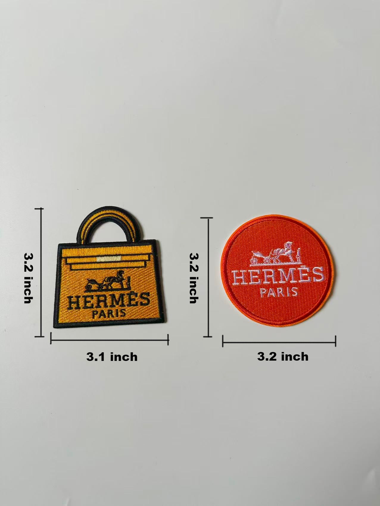 Craft Embroidery Hermes Jacquard Patches For Customized Clothing
