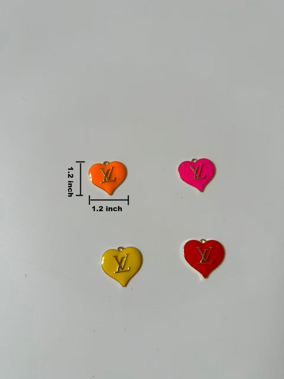 Craft 30MM LOVE LV Metal Pendant Accessory For Handmade DIY Goods